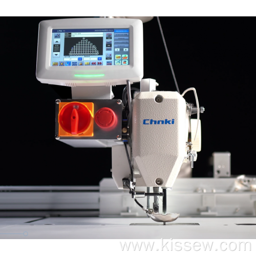 Programmable Intelligent In-line Template Sewing Machine